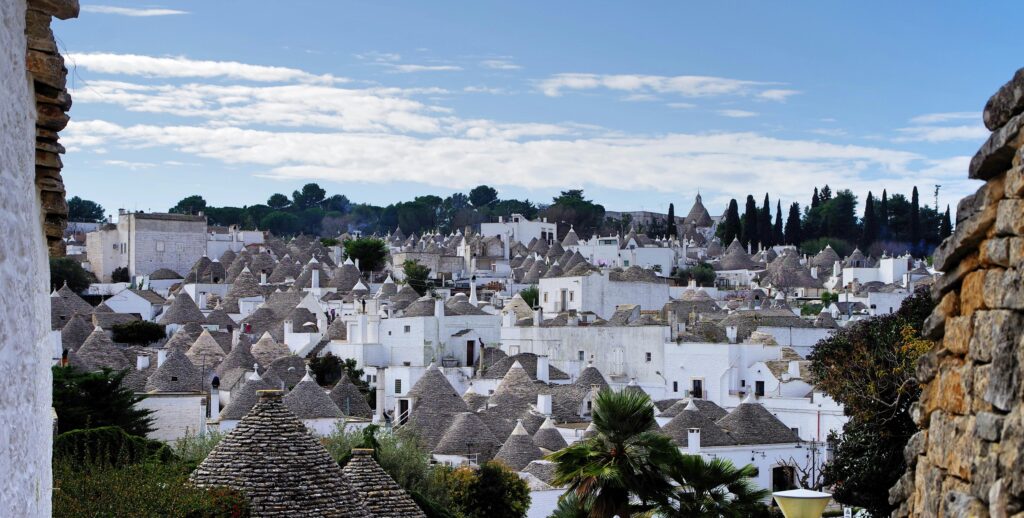 Traditional trulli houses in Alberobello, Italy