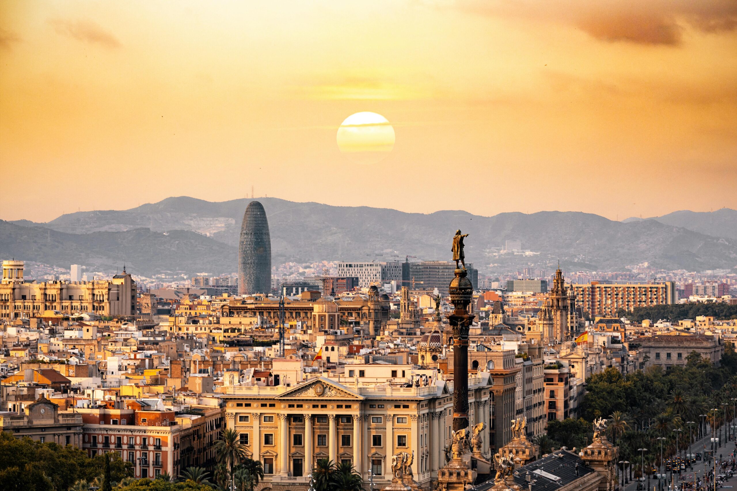 The iconic Sagrada Família basilica in Barcelona, Spain